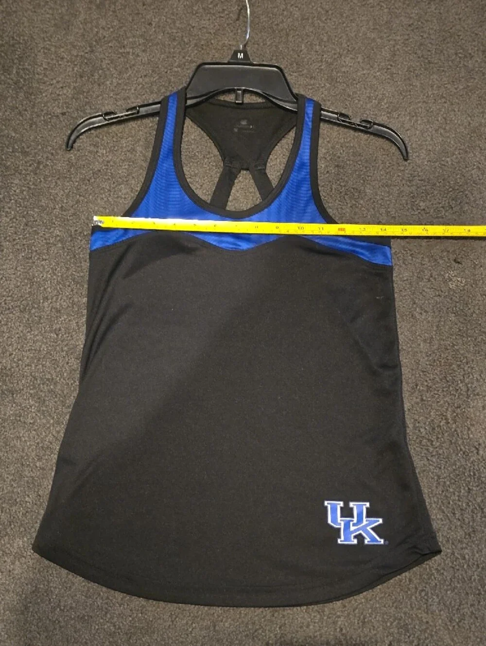 Colosseum UK Black and Royal Blue Racerback Tank Top - Picture 3 of 4